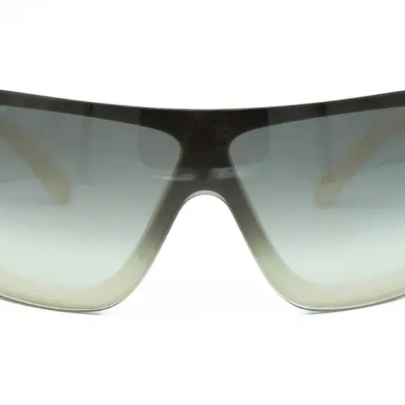 CHANEL White and Black Gradient Shield Sunglasses main image 6